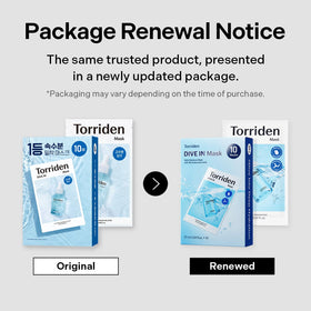 Torriden folded mask detail revealing fluffy vegan cellulose for absorption