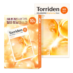 Torriden front packaging showing 10-sheet box and benefits