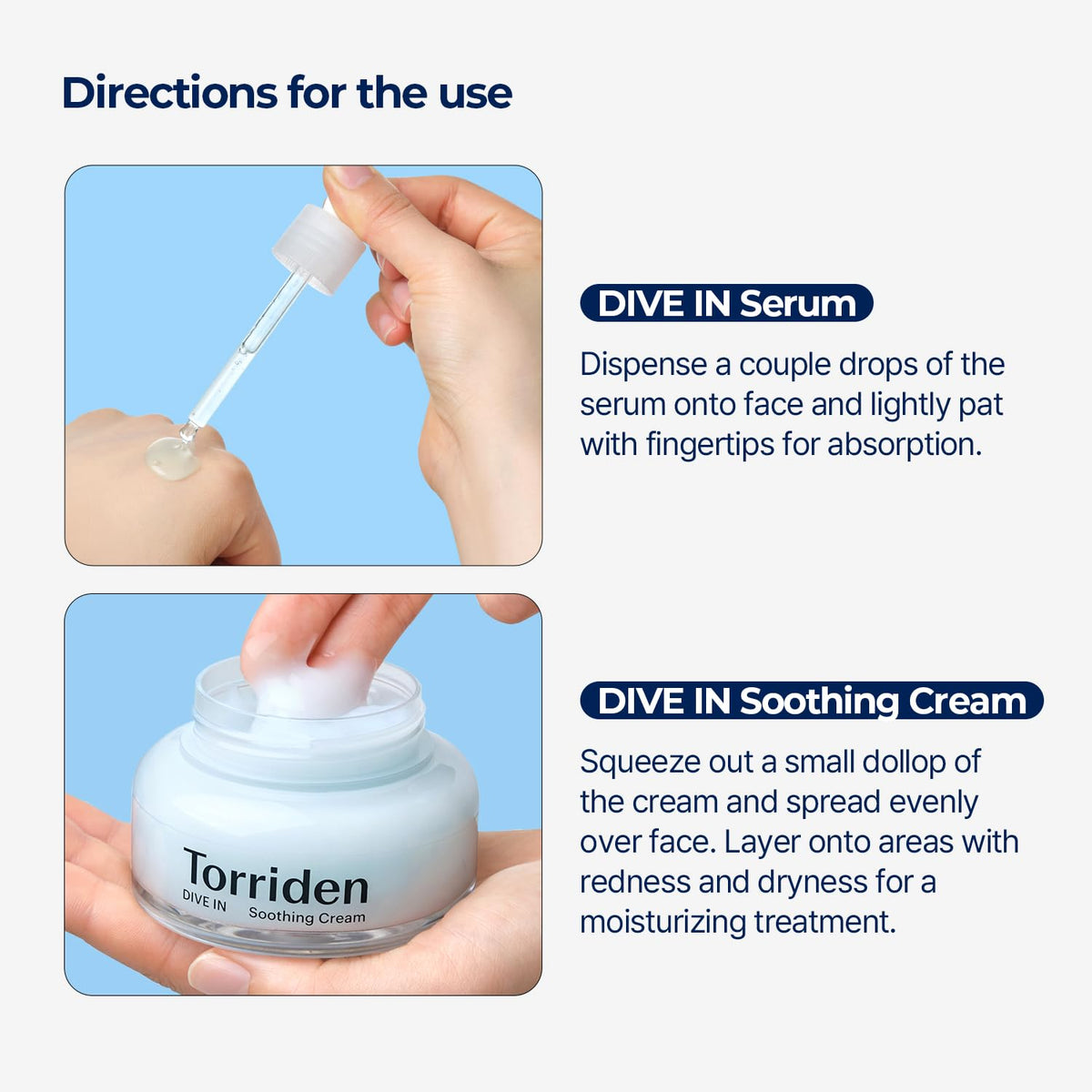 Torriden product label close-up displaying clean ingredient transparency