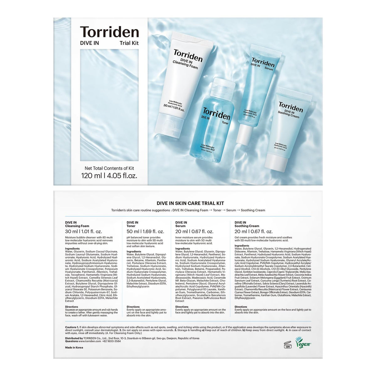 Torriden lifestyle bathroom shelf presentation suggesting daily routine integration