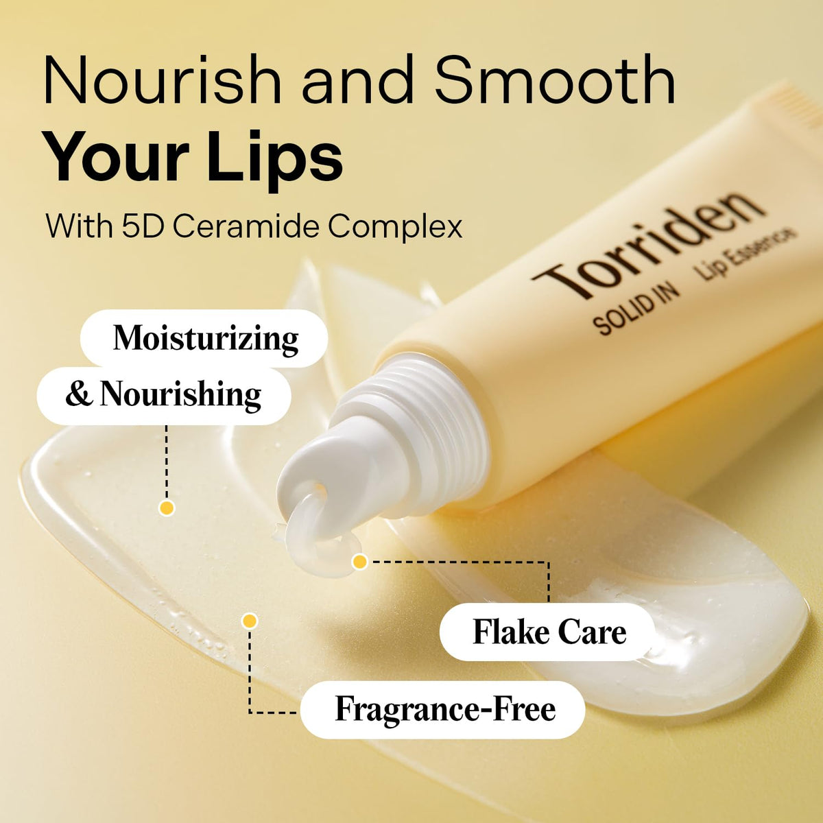 Torriden showing gel texture close-up for quick absorption benefit