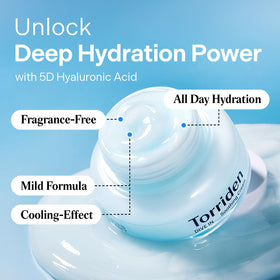 Torriden serum being applied to skin for fast hydration benefit