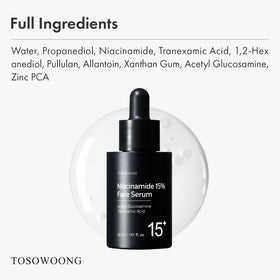 TOSOWOONG hand applying drops to skin demonstrating easy layering benefit