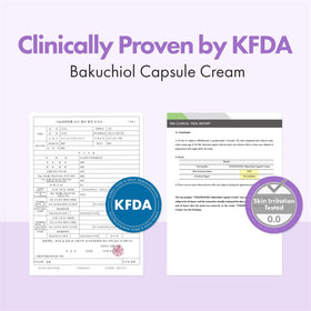 TOSOWOONG ingredient label highlighting bakuchiol, peptides and ceramides benefits