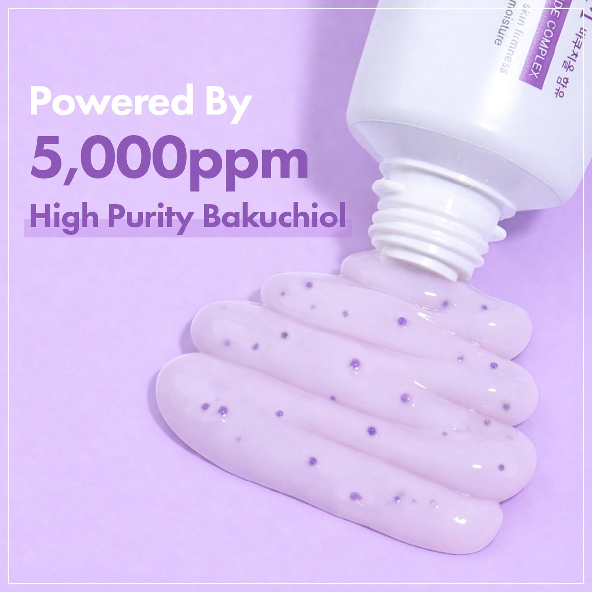 TOSOWOONG close-up of microcapsules releasing bakuchiol for fresh potency
