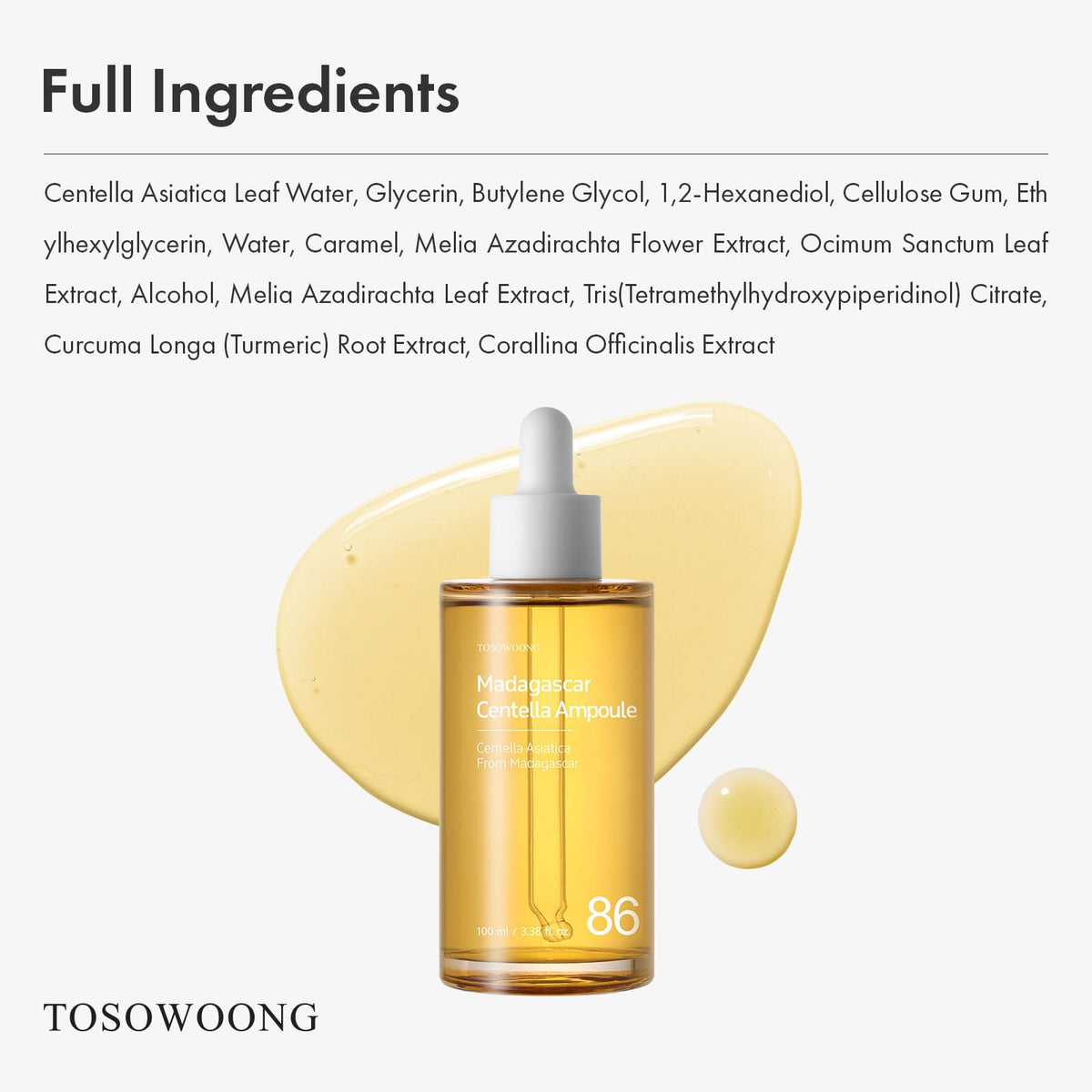 TOSOWOONG ampoule placed on bathroom shelf illustrating daily routine use