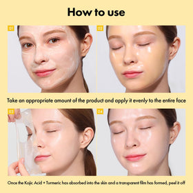 TOSOWOONG clear film detail after drying highlighting gentle peel benefit