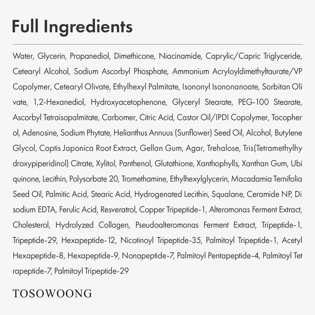 TOSOWOONG jar on bathroom counter styled for skincare routine inspiring daily use