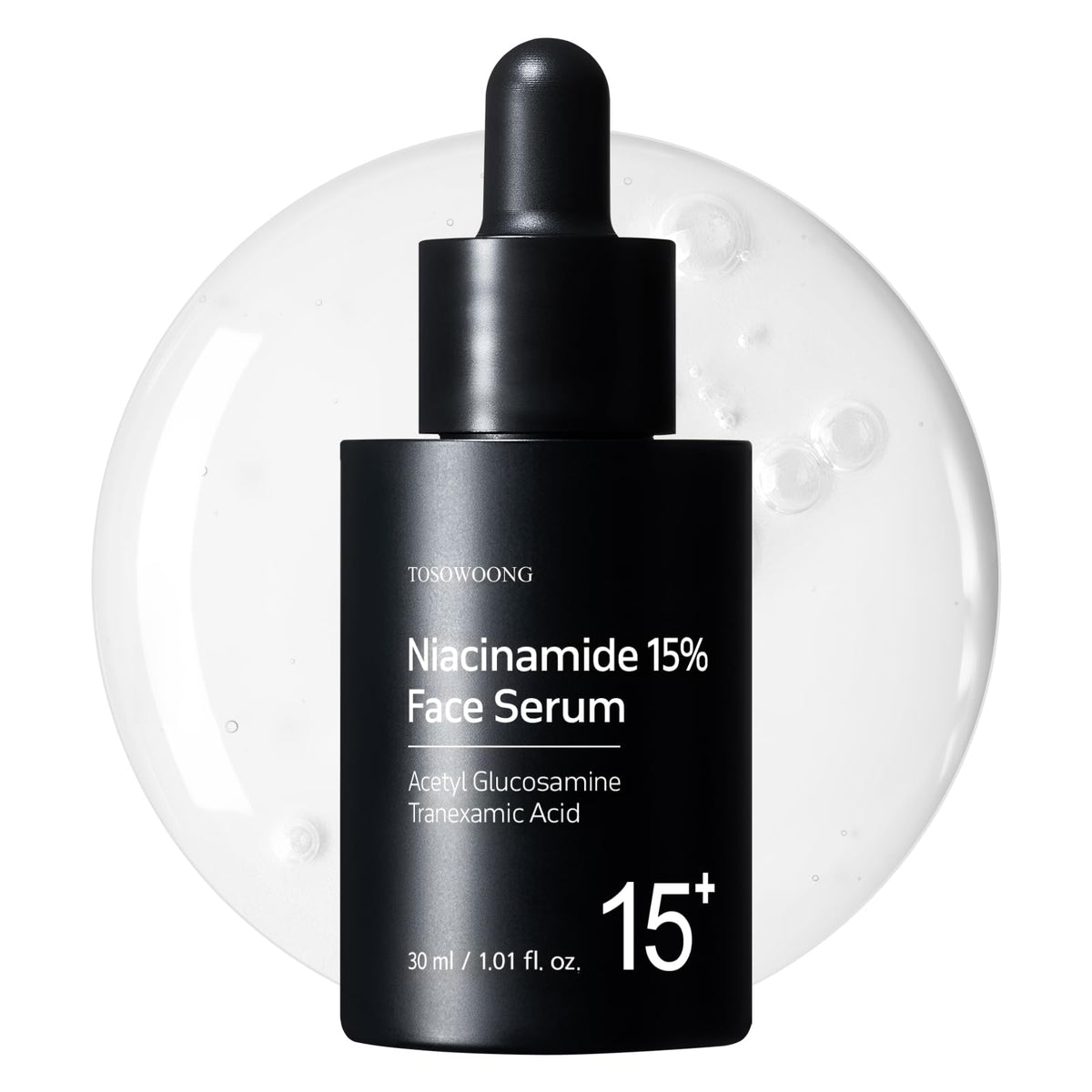 TOSOWOONG front bottle view showing clean design and compact size benefits