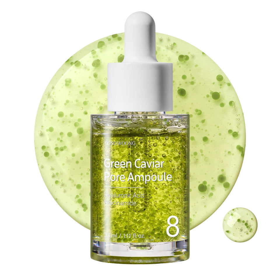 TOSOWOONG front bottle view highlighting compact design and pore care benefit