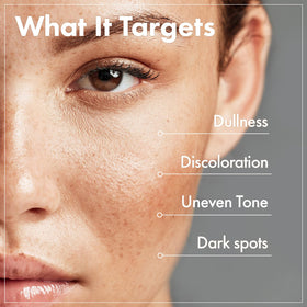 TOSOWOONG label highlighting arbutin, glutathione and niacinamide benefits