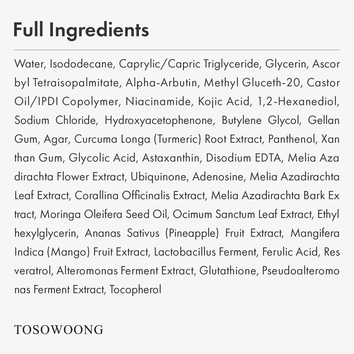 TOSOWOONG bottle on bathroom shelf in routine setting promoting daily use