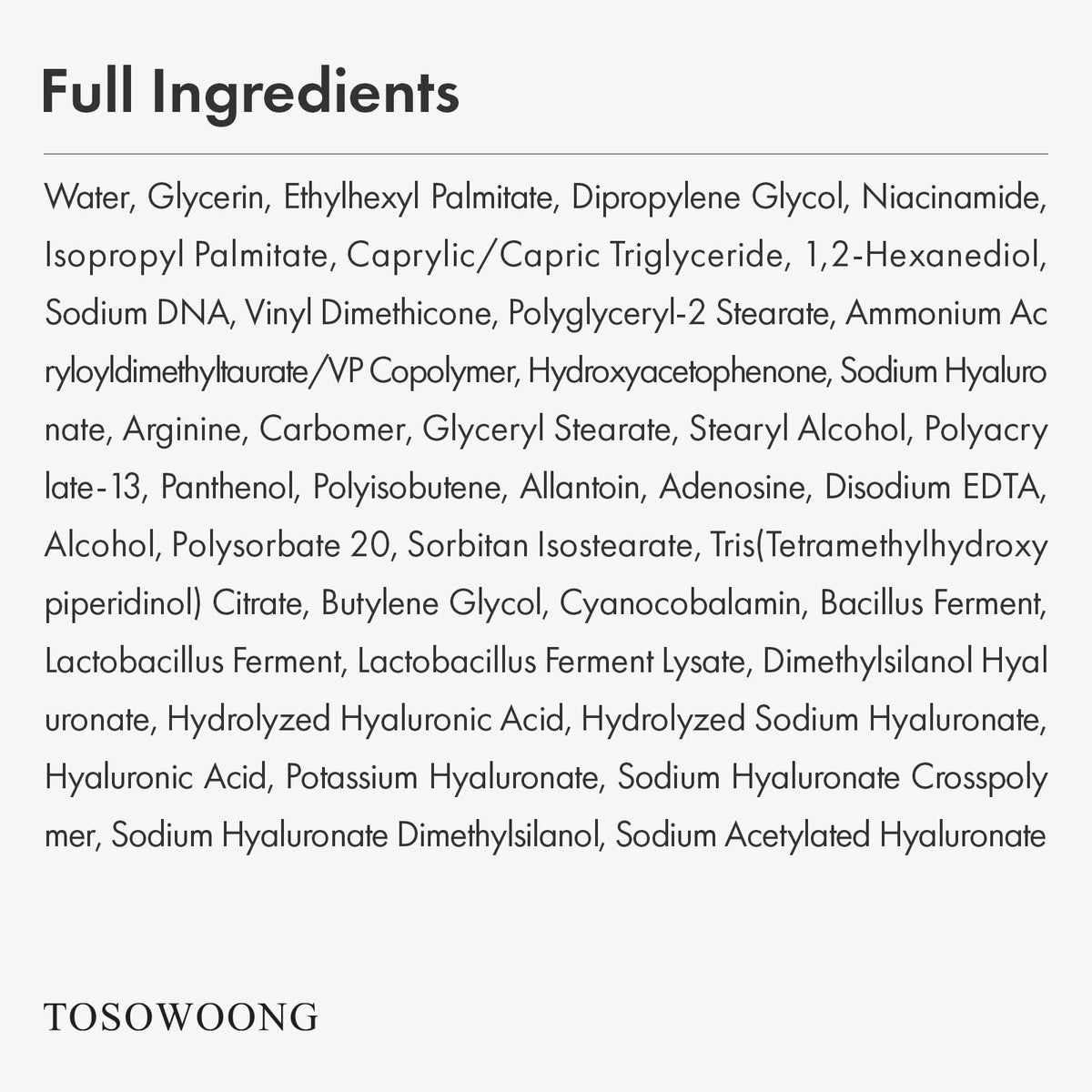 TOSOWOONG cream on vanity in lifestyle setting showing daily routine convenience benefit