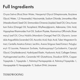 TOSOWOONG bottle on vanity conveying Korean glass-skin glow