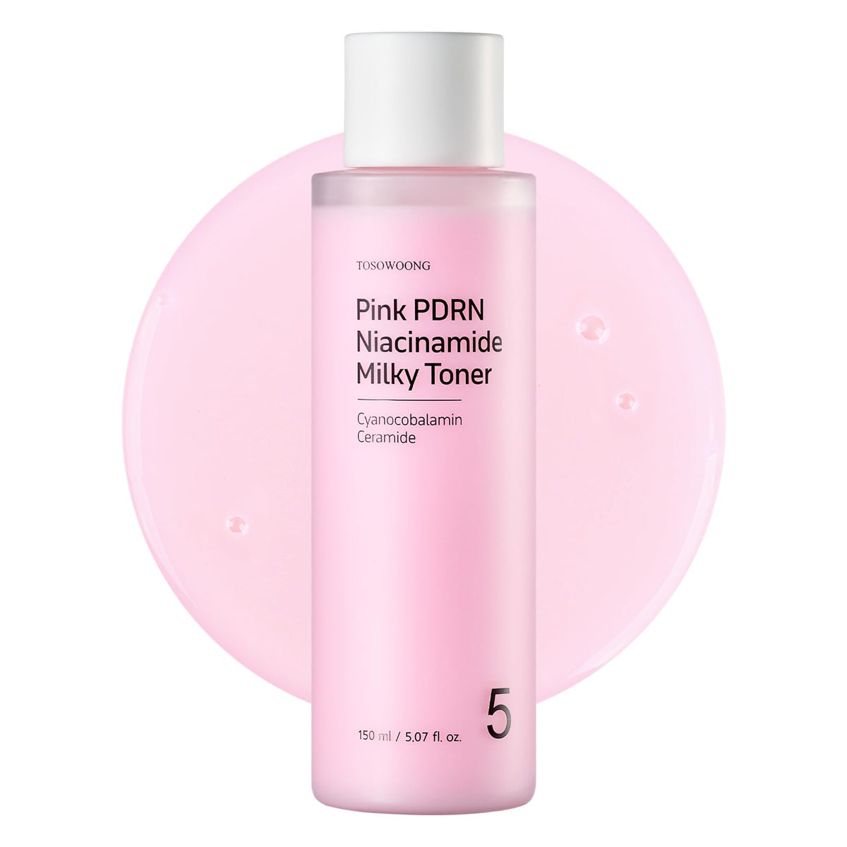 TOSOWOONG front bottle showing packaging and quick benefit of radiant skin