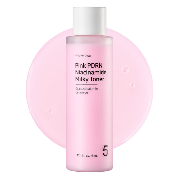 TOSOWOONG front bottle showing packaging and quick benefit of radiant skin