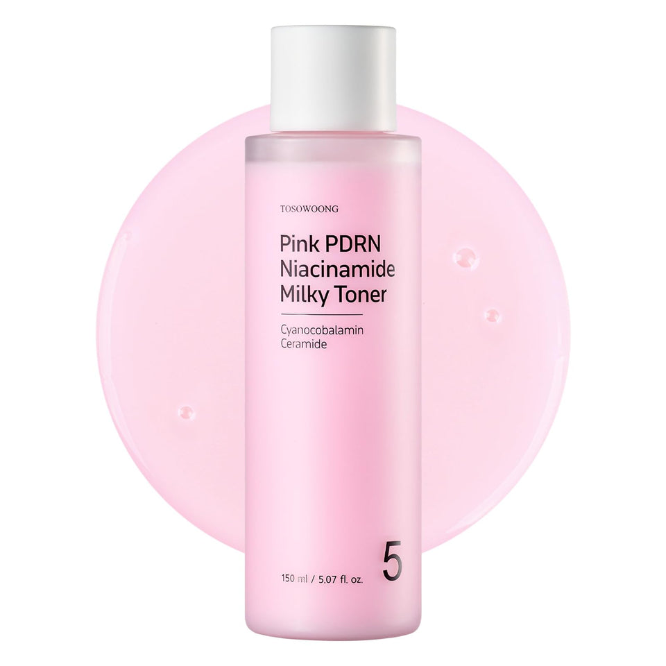 TOSOWOONG front bottle showing packaging and quick benefit of radiant skin