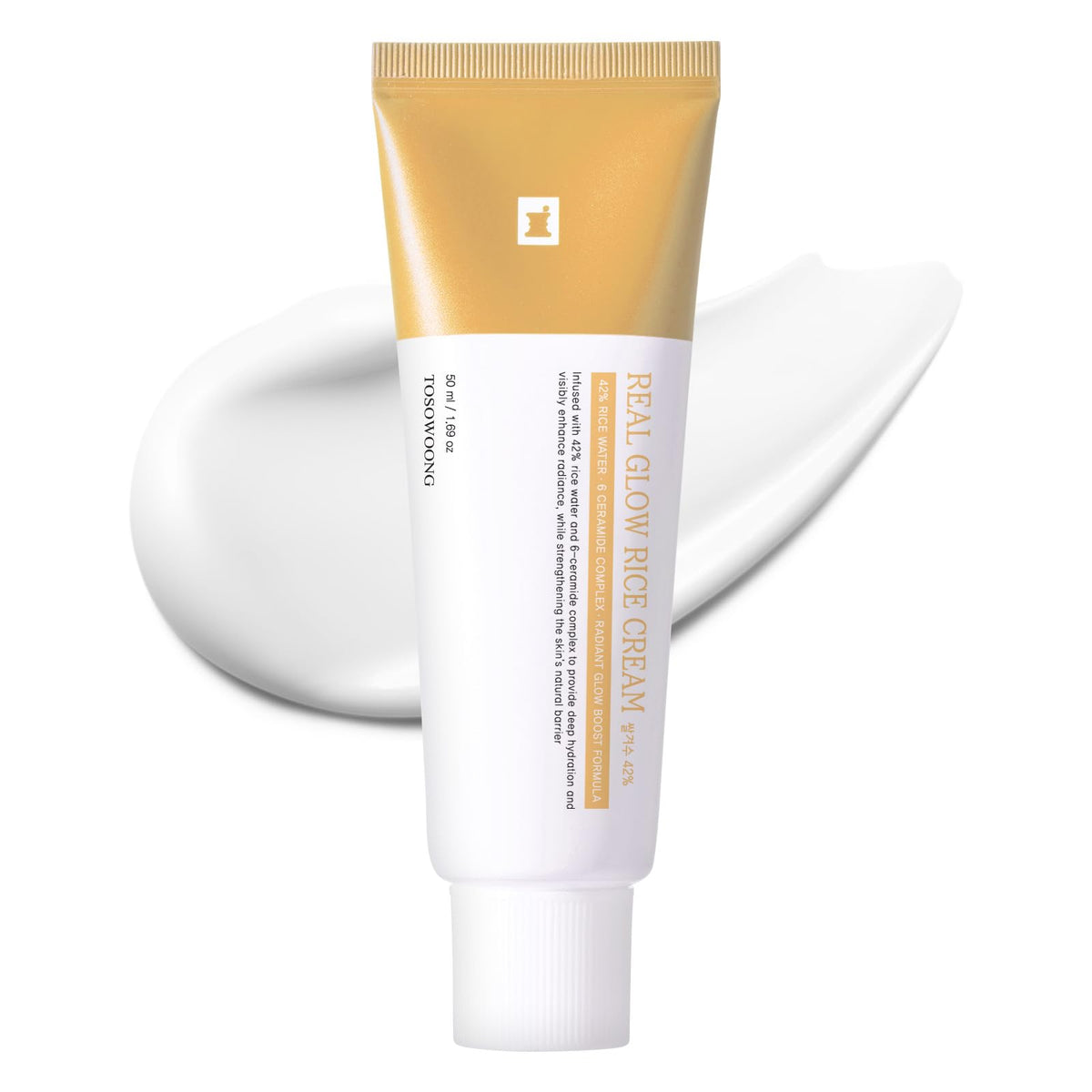 TOSOWOONG jar front view showing clean packaging and volume benefit
