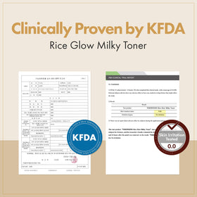 TOSOWOONG milky toner applied on skin illustrating quick absorption