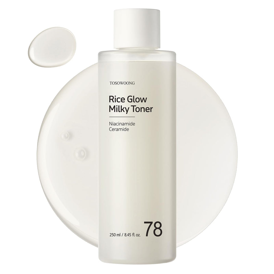 TOSOWOONG front bottle view showing clear label and hydrating benefit