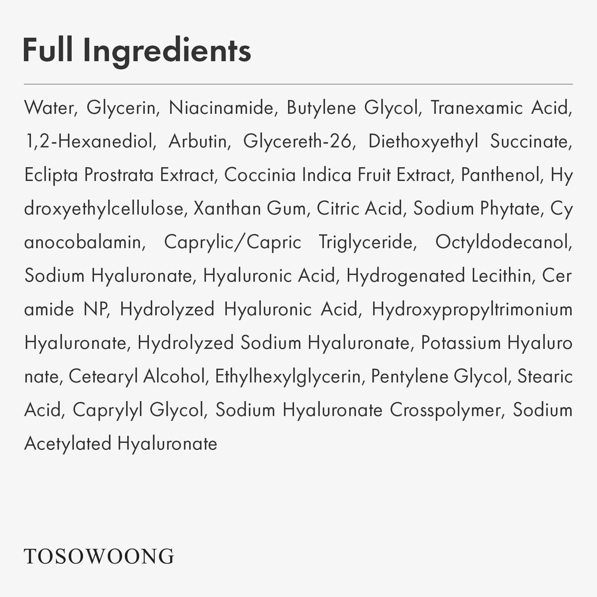 TOSOWOONG serum on bathroom shelf showing daily routine complement and style