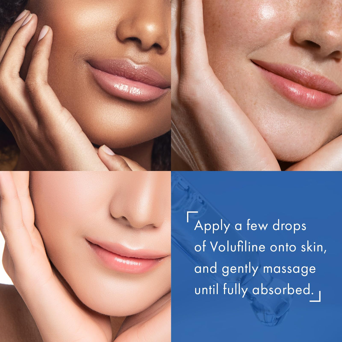 TOSOWOONG applying serum to decolletage for firmer-looking skin benefit