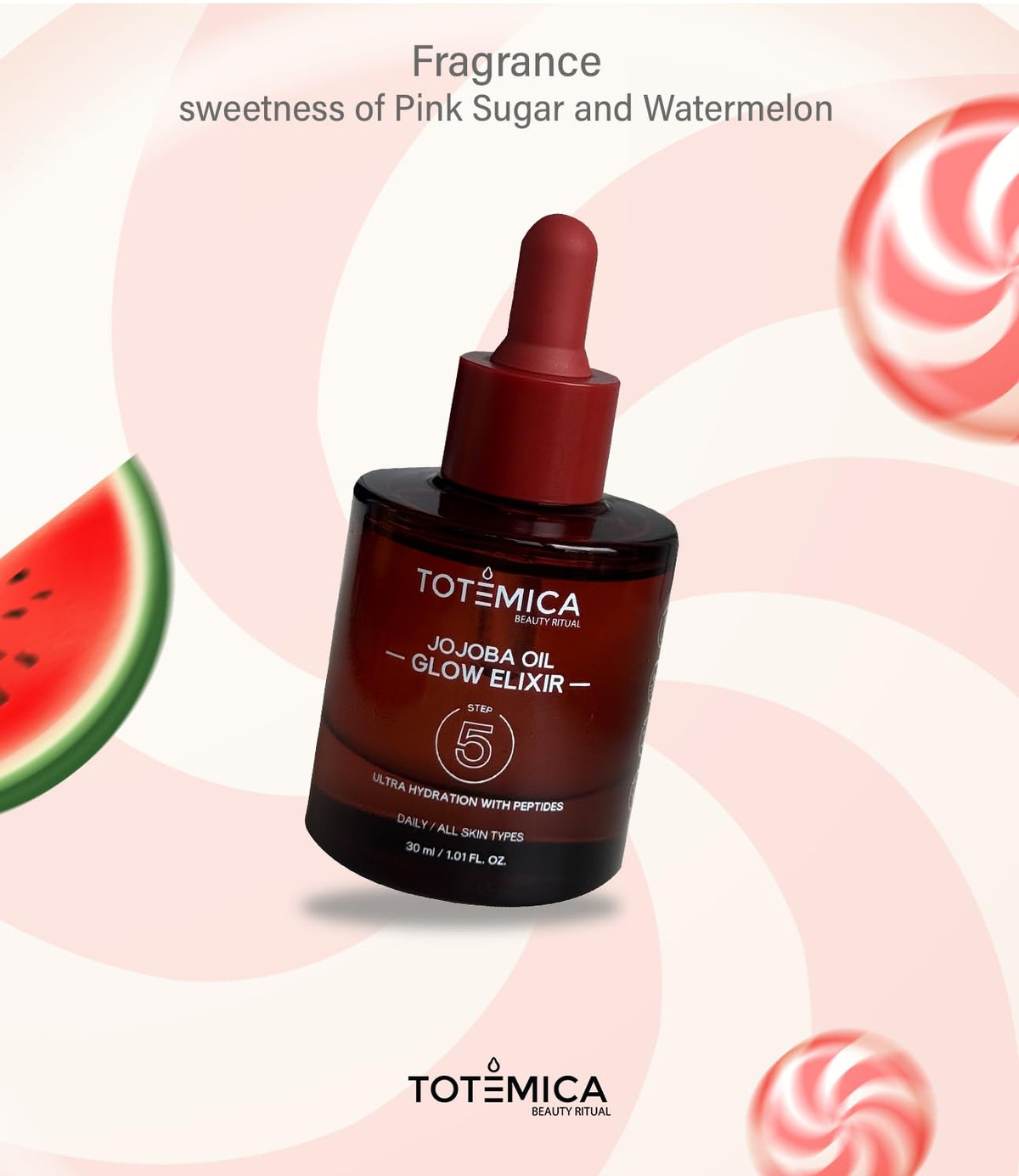 TOTEMICA smoothed through hair ends to increase shine and reduce frizz