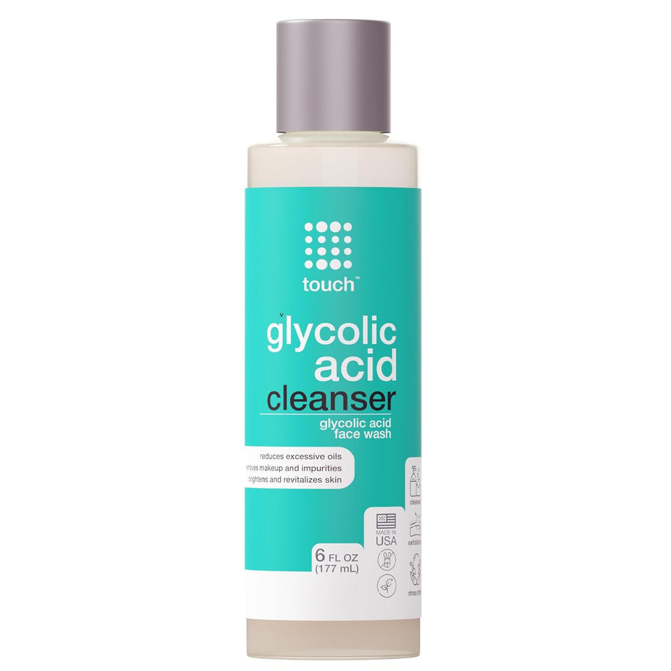 TOUCH front packaging showing 10% glycolic acid benefit