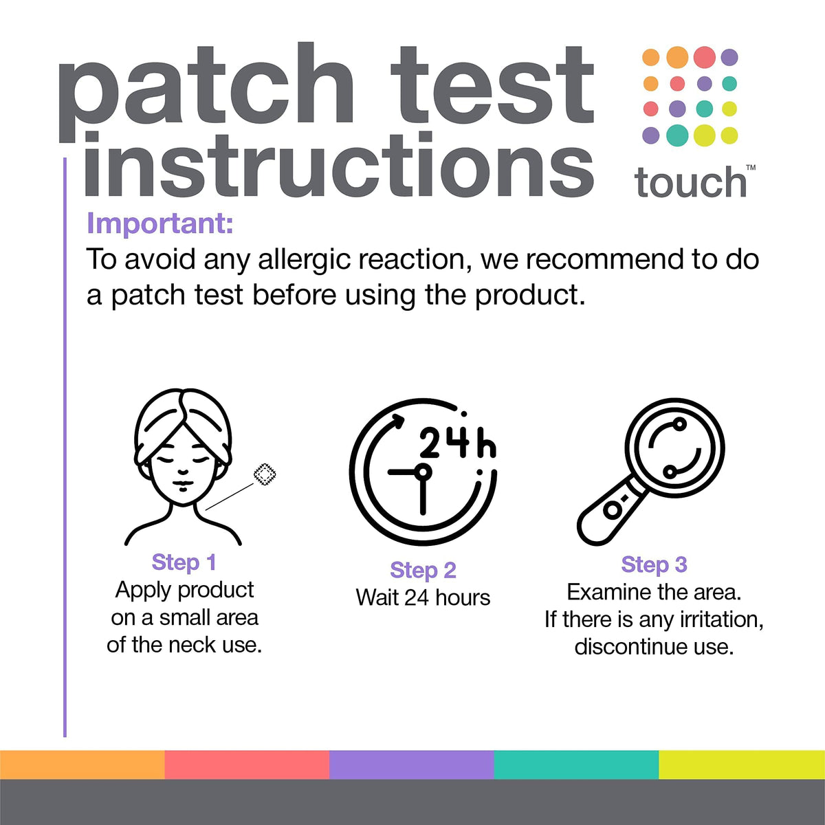 TOUCH applying scrub to face showing safe gentle circular motion