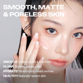 TOUCH IN SOL before and after face comparison highlighting refined pore appearance
