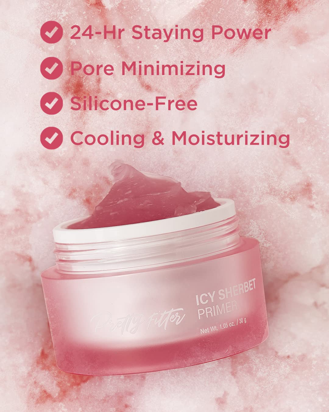 TOUCH IN SOL pump dispensing gel demonstrating easy-to-control application