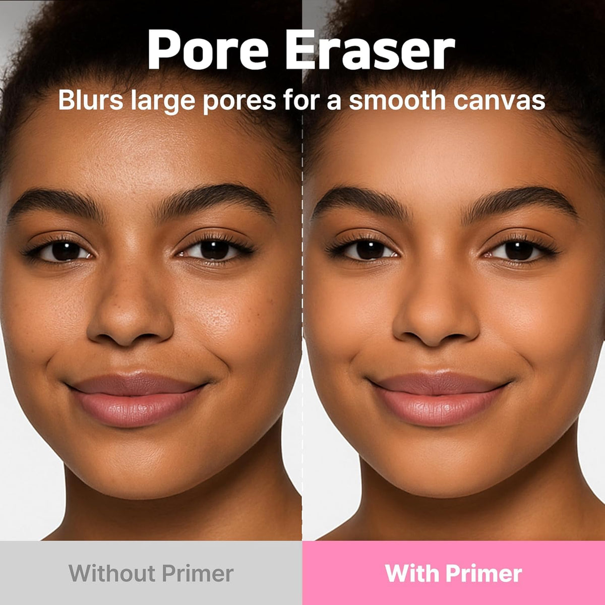 TOUCH IN SOL primer being blended on skin for even foundation base