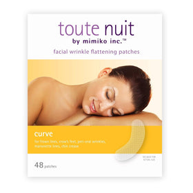 Toute Nuit close-up of patch texture, showing thin transparent material and comfort