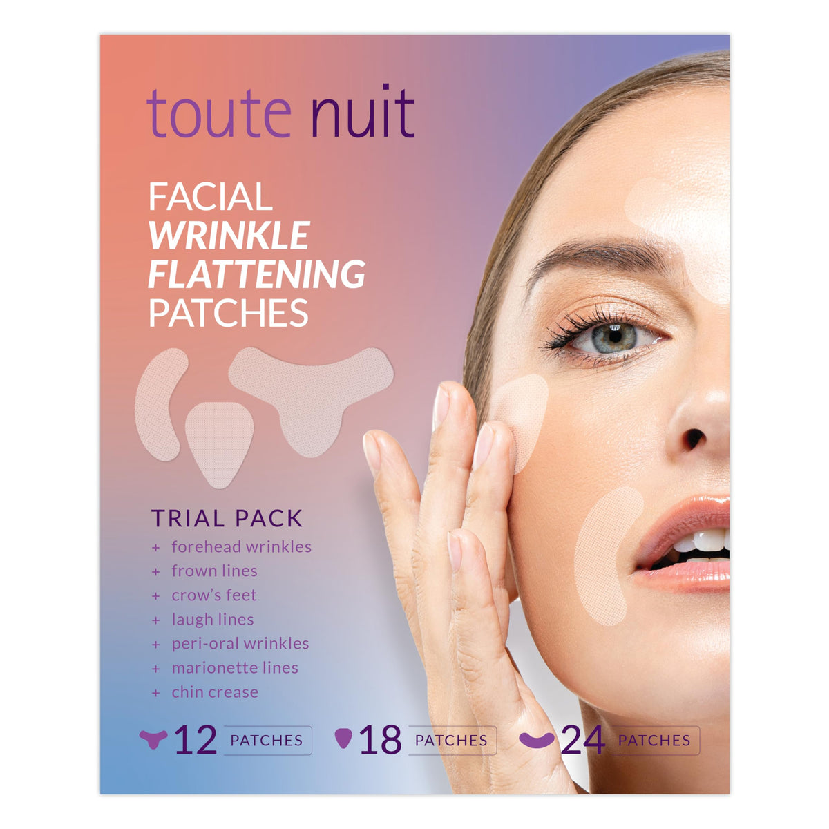 Toute Nuit front packaging showing trial pack benefits and count