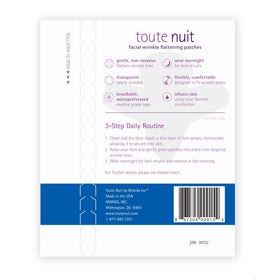 Toute Nuit patch texture detail showing thin material for comfortable wear