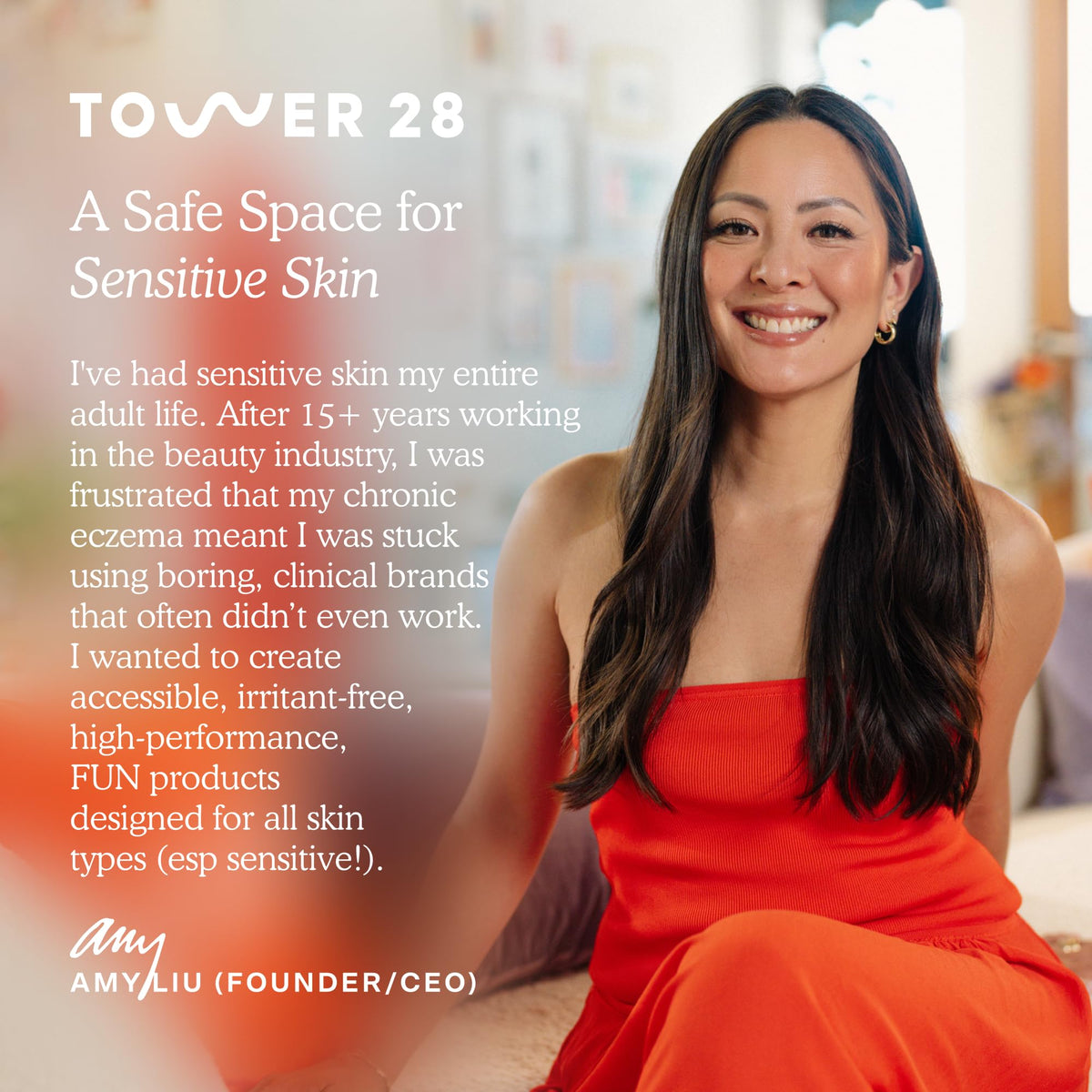 Tower 28 next to a coin highlighting 0.38 oz size for portability and travel