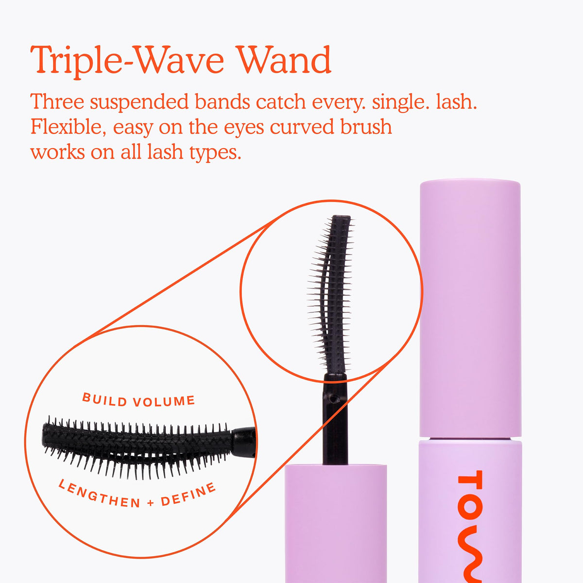 Tower 28 on model applying mascara demonstrating natural lifted lashes