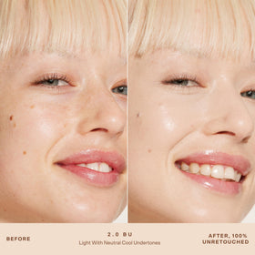 Tower 28 concealer texture swatch demonstrating creamy hydrating finish and blendability
