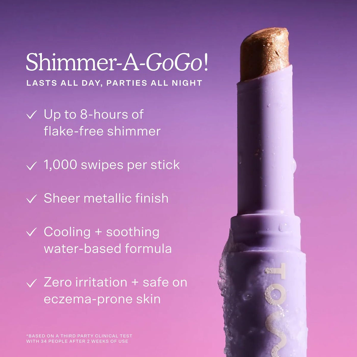 Tower 28 GoGo Chateau applying on eyelid demonstrating cooling, blendable finish