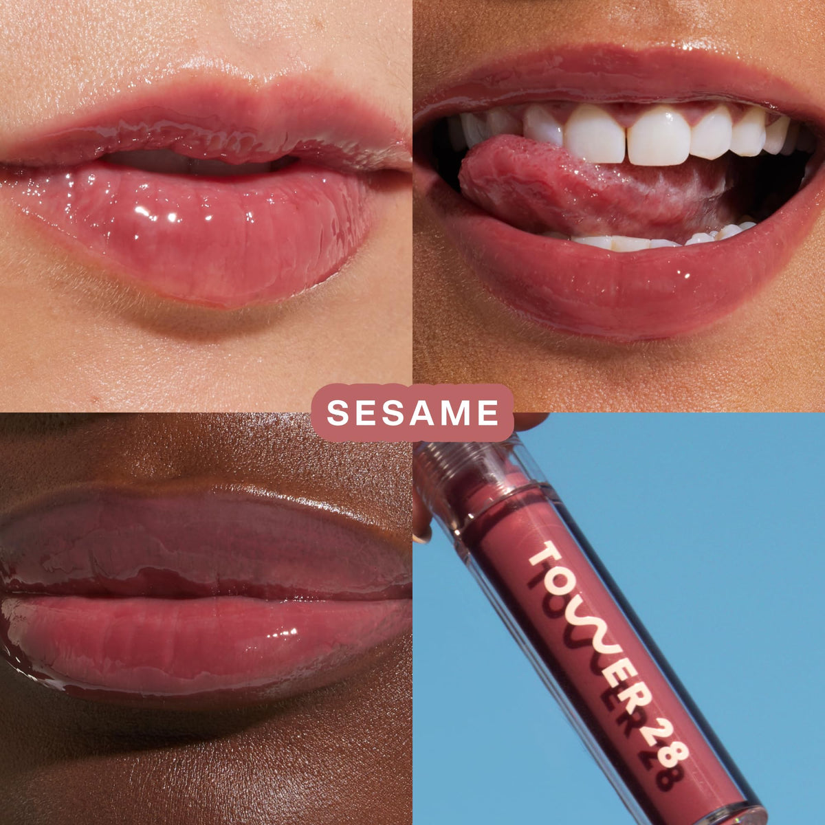 Tower 28 applicator close-up displaying smooth wand and easy application