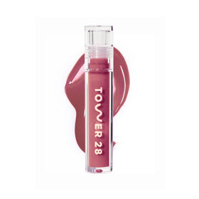 Tower 28 front packaging showing Sesame mauve gloss and brand clarity