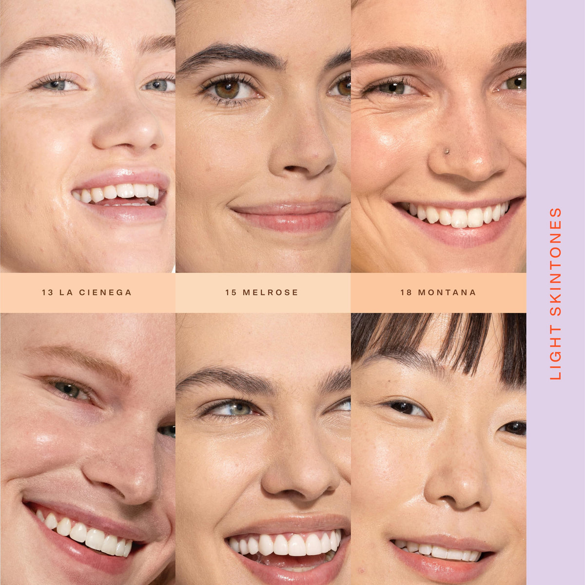 Tower 28 application with fingertips spreading SunnyDays for a natural dewy benefit