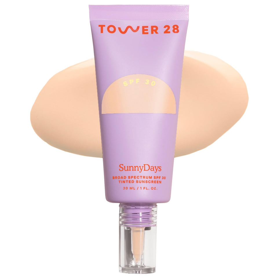 Tower 28 SunnyDays front pump showing compact bottle and shade for easy use