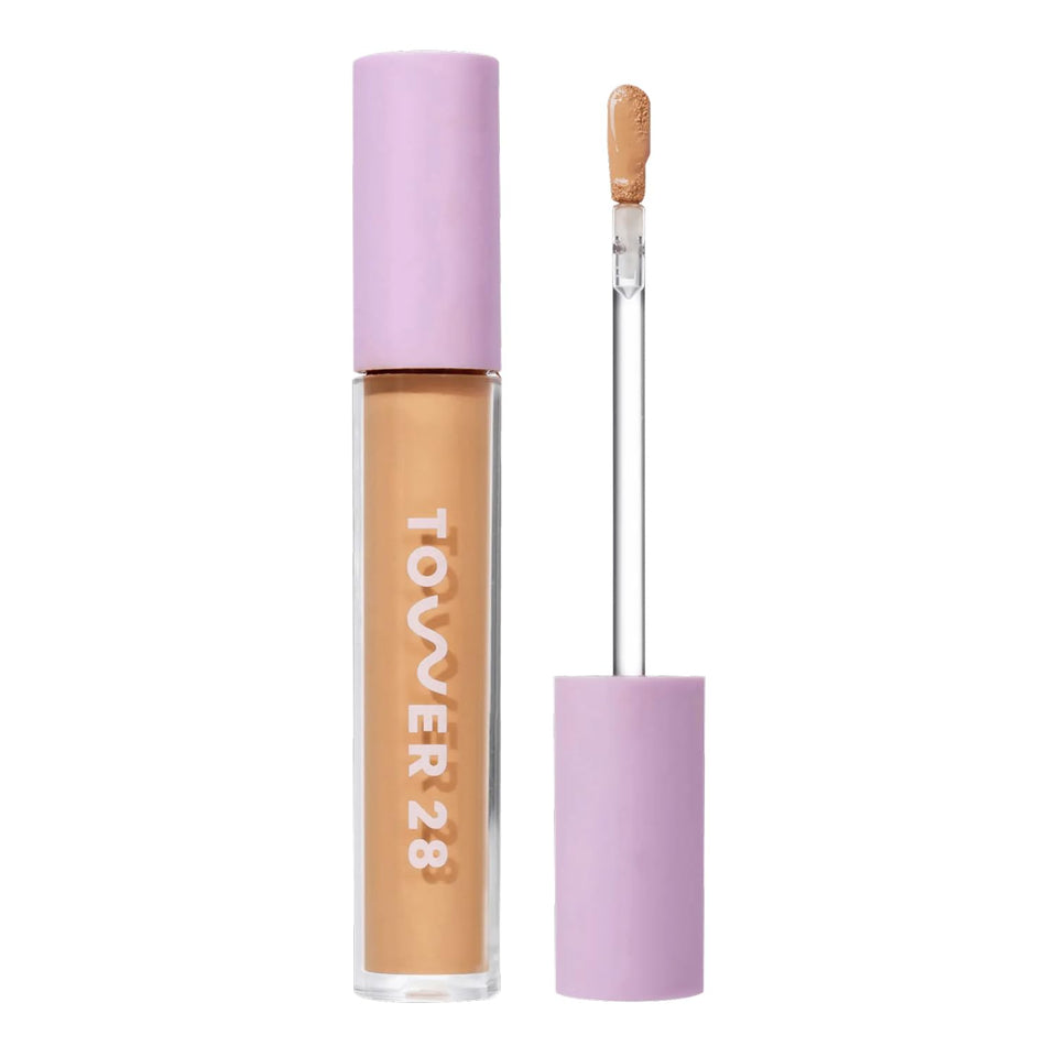 Tower 28 front packaging showing concealer tube and shade label for easy identification