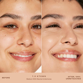 Tower 28 concealer swatch texture highlighting hydrating, blendable finish