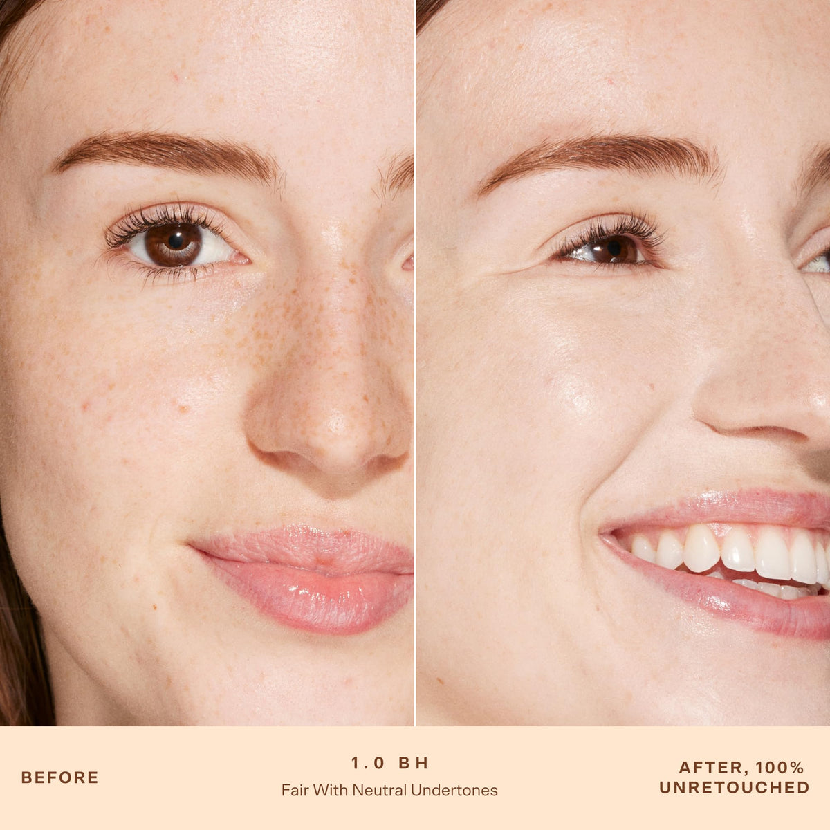 Tower 28 concealer texture swipe demonstrating silky, hydrating finish and blendability