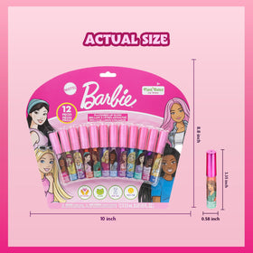 Townley Girl Barbie child applying gloss demonstrating safe playful use