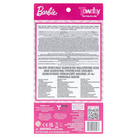 Townley Girl Barbie full kit contents laid out showing eight polishes and dryer