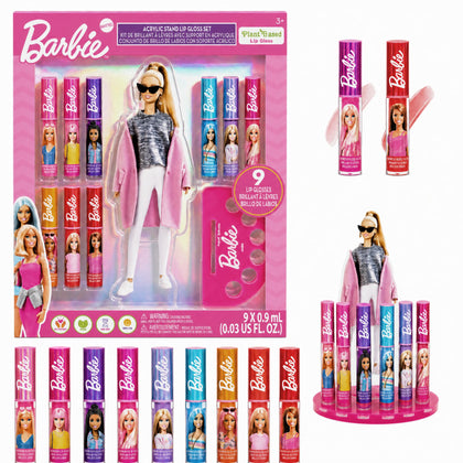 Townley Girl front packaging showing nine glosses and Barbie stand for easy display