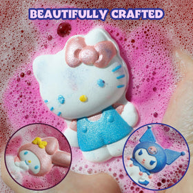 Townley Girl dissolved bath bomb creating vibrant color swirls in warm water